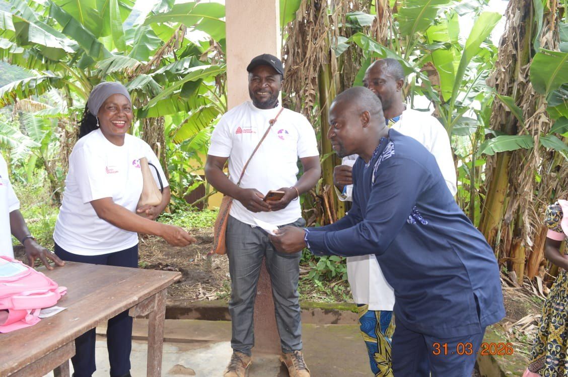MAMIKEU officers conferring during a handover